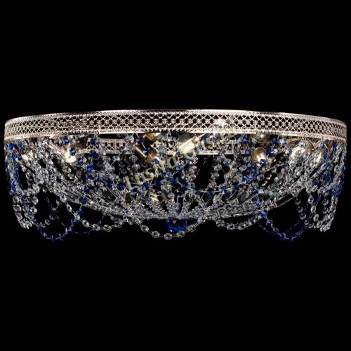 Люстра Венеция Ажур синяя в Саратове Гусь Хрустальный