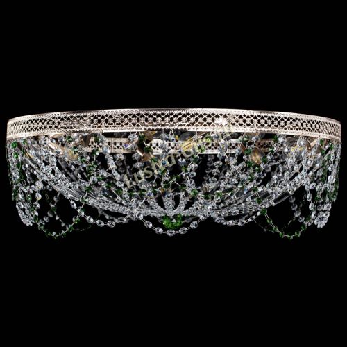 Люстра Венеция Ажур зеленая в Саратове Гусь Хрустальный