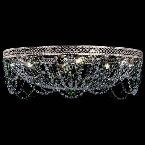 Люстра Венеция Ажур зеленая в Саратове Гусь Хрустальный