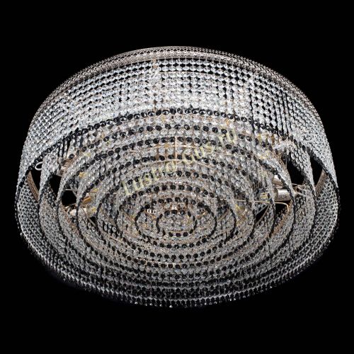 Люстра Венеция Капель №10 оптикон черная в Саратове Гусь Хрустальный