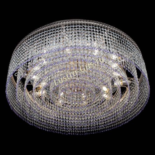 Люстра Венеция Капель №10 оптикон фиолетовая в Саратове Гусь Хрустальный