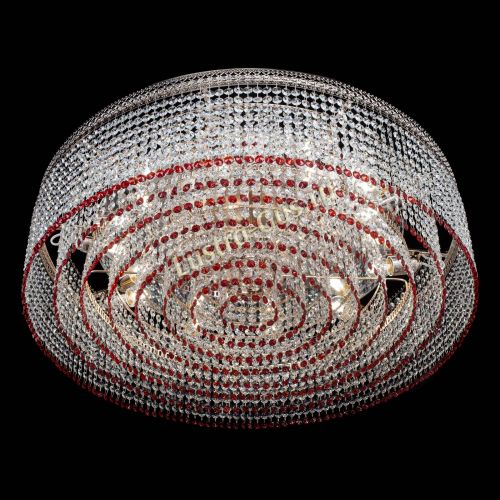 Люстра Венеция Капель №10 оптикон красная в Саратове Гусь Хрустальный