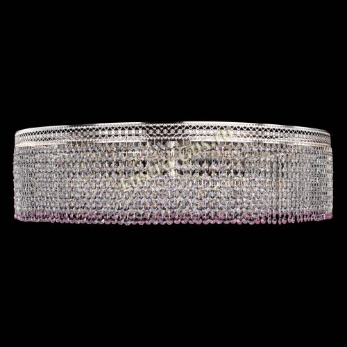 Люстра Венеция Капель №10 оптикон розовая в Саратове Гусь Хрустальный