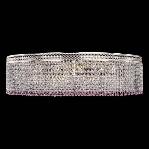 Люстра Венеция Капель №10 оптикон розовая в Саратове Гусь Хрустальный