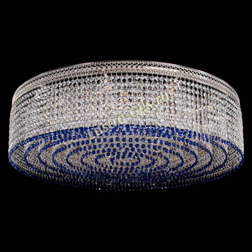 Люстра Венеция Капель №10 оптикон синяя в Саратове Гусь Хрустальный