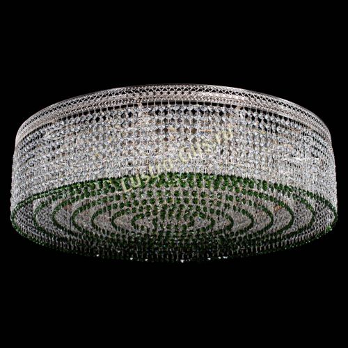 Люстра Венеция Капель №10 оптикон зеленая в Саратове Гусь Хрустальный