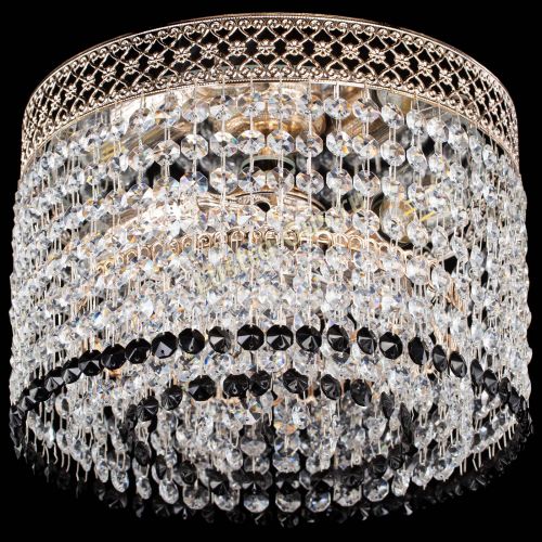Люстра Венеция Капель №2 черная в Саратове Гусь Хрустальный