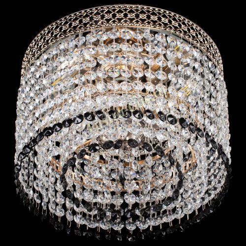 Люстра Венеция Капель №2 черная в Саратове Гусь Хрустальный