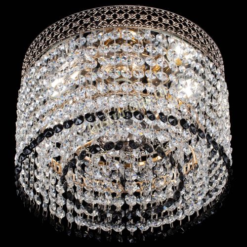 Люстра Венеция Капель №2 черная в Саратове Гусь Хрустальный