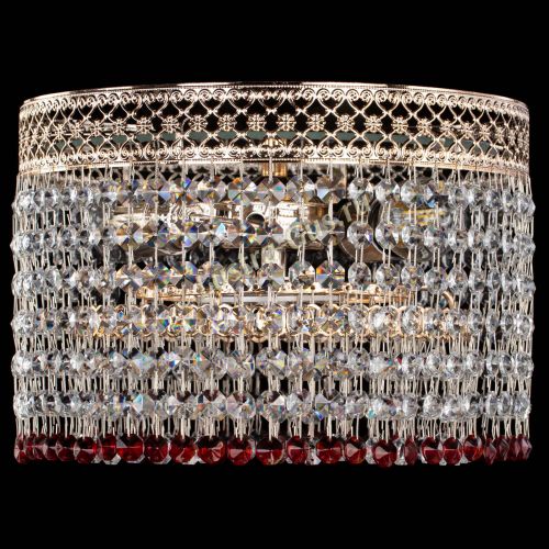 Люстра Венеция Капель №2 красная в Саратове Гусь Хрустальный