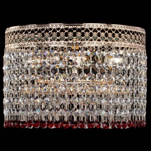 Люстра Венеция Капель №2 красная в Саратове Гусь Хрустальный