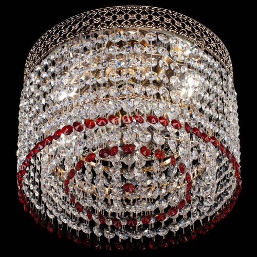 Люстра Венеция Капель №2 красная в Саратове Гусь Хрустальный