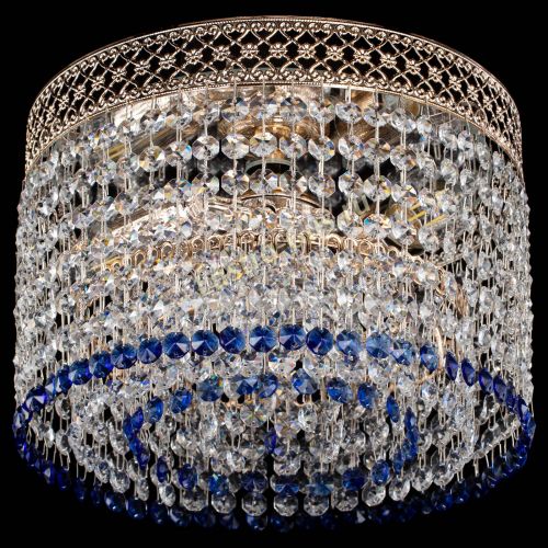 Люстра Венеция Капель №2 синяя в Саратове Гусь Хрустальный