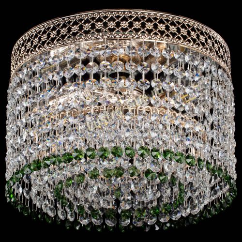 Люстра Венеция Капель №2 зеленая в Саратове Гусь Хрустальный