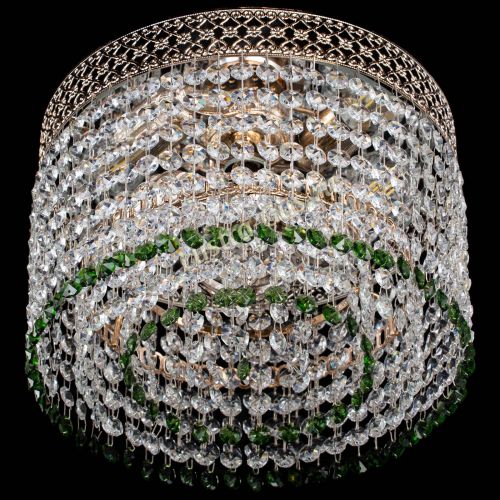 Люстра Венеция Капель №2 зеленая в Саратове Гусь Хрустальный