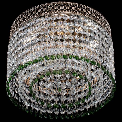 Люстра Венеция Капель №2 зеленая в Саратове Гусь Хрустальный