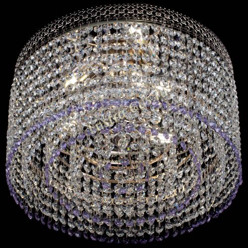 Люстра Венеция Капель №3 фиолетовая в Саратове Гусь Хрустальный