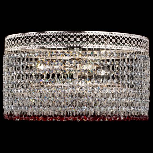 Люстра Венеция Капель №3 красная в Саратове Гусь Хрустальный