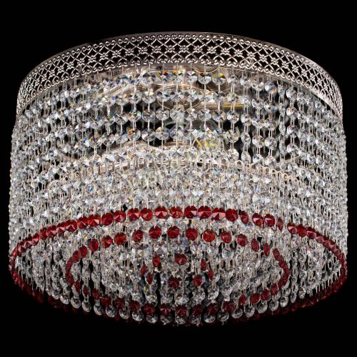 Люстра Венеция Капель №3 красная в Саратове Гусь Хрустальный