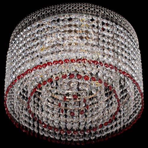 Люстра Венеция Капель №3 красная в Саратове Гусь Хрустальный