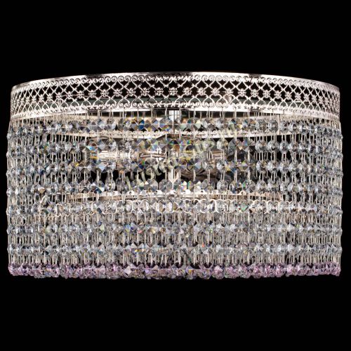 Люстра Венеция Капель №3 розовая в Саратове Гусь Хрустальный