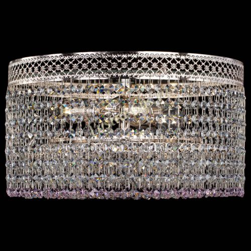 Люстра Венеция Капель №3 розовая в Саратове Гусь Хрустальный