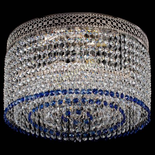 Люстра Венеция Капель №3 синяя в Саратове Гусь Хрустальный
