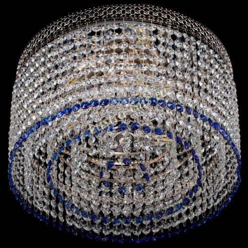 Люстра Венеция Капель №3 синяя в Саратове Гусь Хрустальный