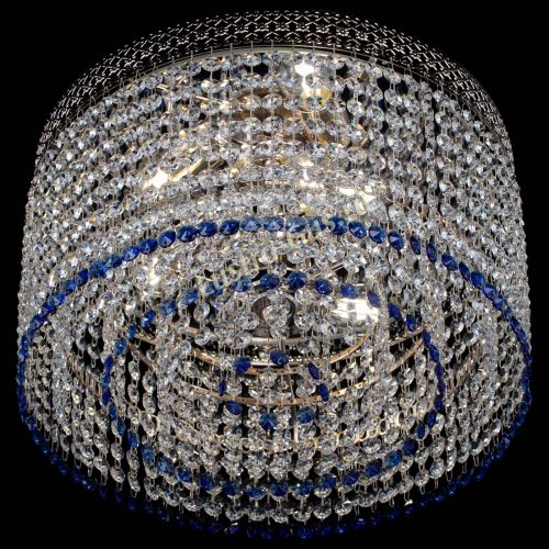 Люстра Венеция Капель №3 синяя в Саратове Гусь Хрустальный