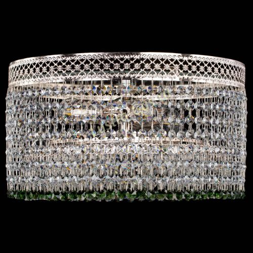 Люстра Венеция Капель №3 зеленая в Саратове Гусь Хрустальный