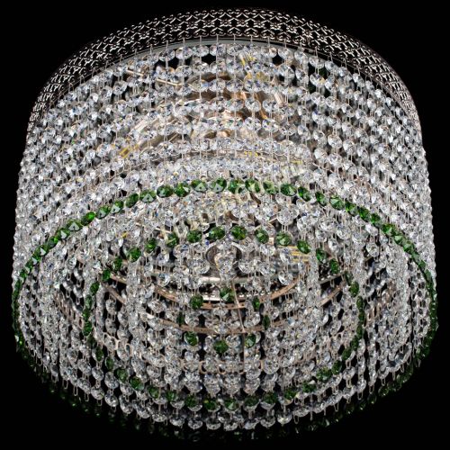 Люстра Венеция Капель №3 зеленая в Саратове Гусь Хрустальный