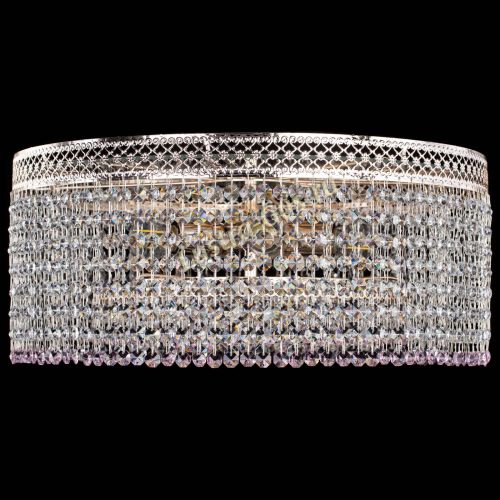 Люстра Венеция Капель №5 розовая в Саратове Гусь Хрустальный