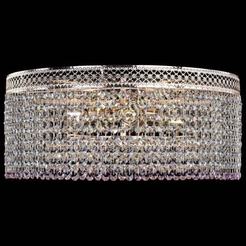 Люстра Венеция Капель №5 розовая в Саратове Гусь Хрустальный