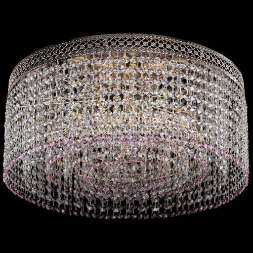 Люстра Венеция Капель №5 розовая в Саратове Гусь Хрустальный