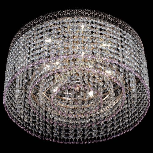 Люстра Венеция Капель №5 розовая в Саратове Гусь Хрустальный