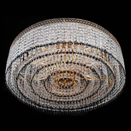 Люстра Венеция Капель №8 оптикон черная в Саратове Гусь Хрустальный