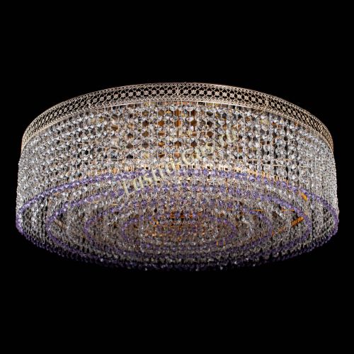 Люстра Венеция Капель №8 оптикон фиолетовая в Саратове Гусь Хрустальный