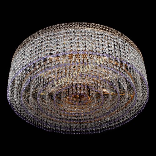 Люстра Венеция Капель №8 оптикон фиолетовая в Саратове Гусь Хрустальный