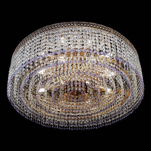 Люстра Венеция Капель №8 оптикон фиолетовая в Саратове Гусь Хрустальный