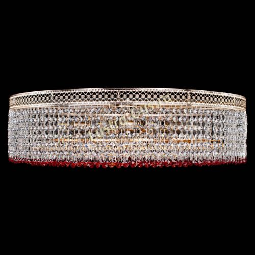 Люстра Венеция Капель №8 оптикон красная в Саратове Гусь Хрустальный