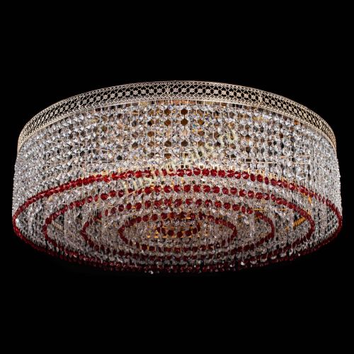 Люстра Венеция Капель №8 оптикон красная в Саратове Гусь Хрустальный