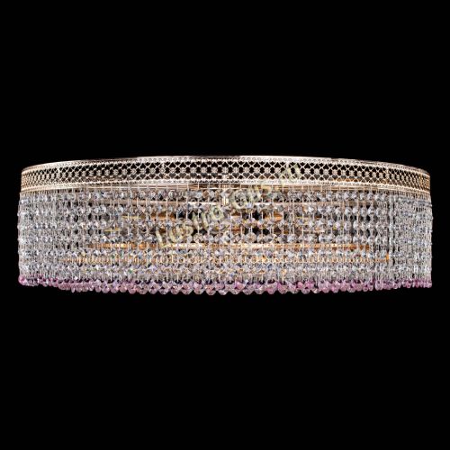 Люстра Венеция Капель №8 оптикон розовая в Саратове Гусь Хрустальный