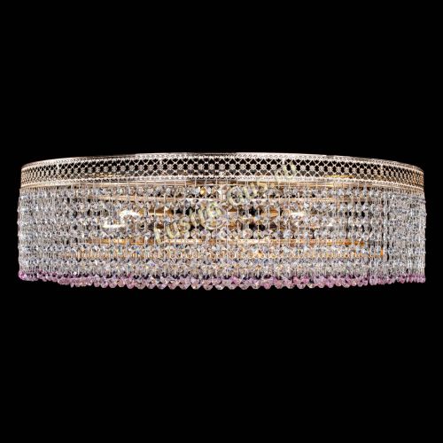 Люстра Венеция Капель №8 оптикон розовая в Саратове Гусь Хрустальный