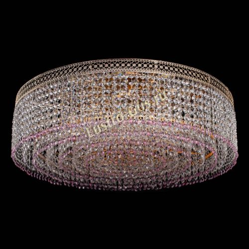 Люстра Венеция Капель №8 оптикон розовая в Саратове Гусь Хрустальный