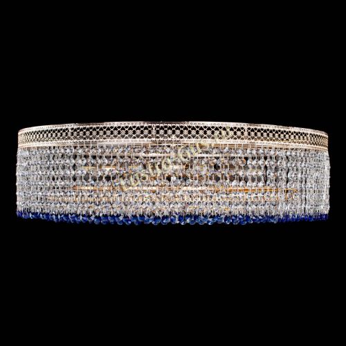 Люстра Венеция Капель №8 оптикон синяя в Саратове Гусь Хрустальный