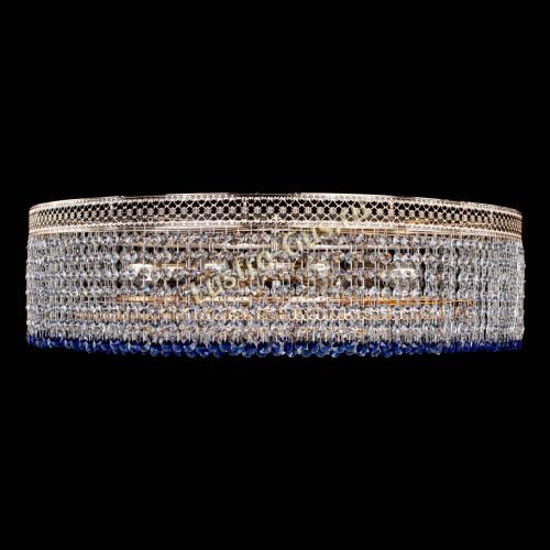 Люстра Венеция Капель №8 оптикон синяя в Саратове Гусь Хрустальный