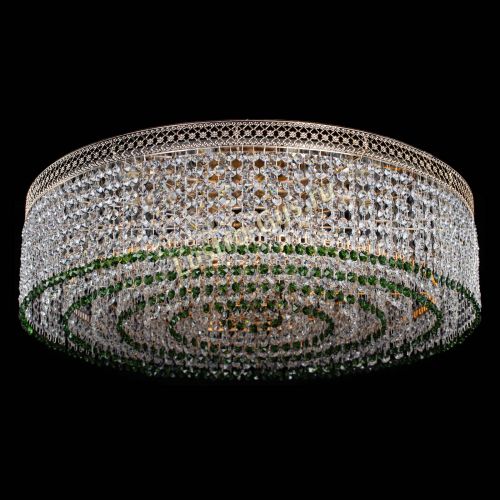 Люстра Венеция Капель №8 оптикон зеленая в Саратове Гусь Хрустальный