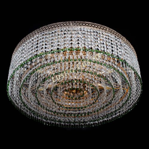 Люстра Венеция Капель №8 оптикон зеленая в Саратове Гусь Хрустальный