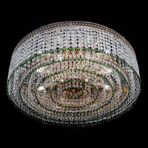 Люстра Венеция Капель №8 оптикон зеленая в Саратове Гусь Хрустальный