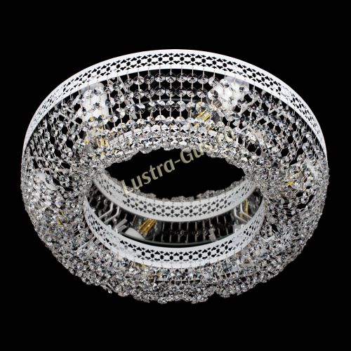 Люстра Венеция Кольцо №6 белая в Саратове Гусь Хрустальный